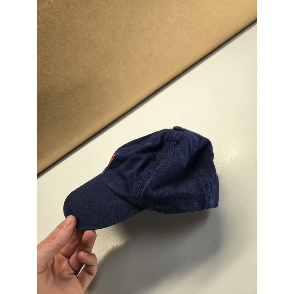 Polo Ralph Lauren Kids Toddler Hat Red Blue Pony Baseball Cap One Size Elastic